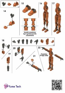 Instrukcja składania manekina krok 2